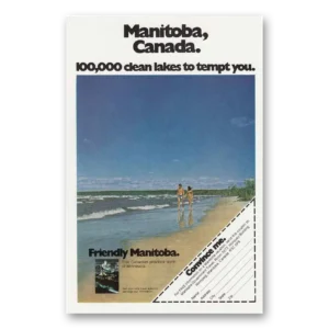 1974 Manitoba Canada Print Ad | Clean Lakes