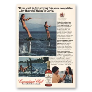 1974 Canadian Club Print Ad | Hydrofoil