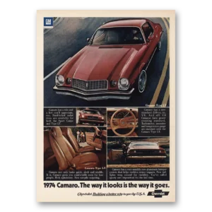 1973 Chevrolet Camaro Print Ad | Way It Looks