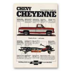 1974 Chevrolet Cheyenne Print Ad | It Never Forgets