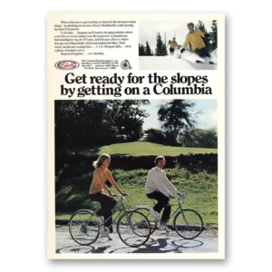 1974 Columbia Bicycles Print Ad | Get Ready Slopes