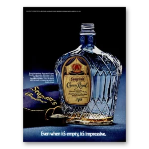 1974 Crown Royal Print Ad | Impressive