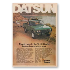 1974 Datsun Trucks Print Ad | Lil Hustler