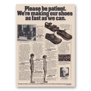 1974 Earth Shoes Print Ad | Be Patient