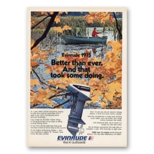 1974 Evinrude Print Ad | Better Than Ever