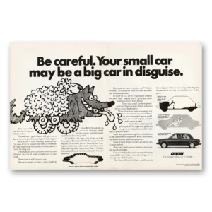 1974 Fiat 128 Print Ad | Your Small Car