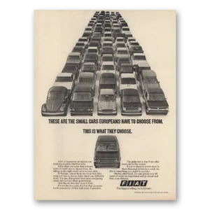 1974 Fiat Print Ad | This Is What They Choose