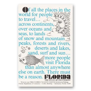 1974 Florida Print Ad | Of All Places