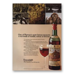1974 Frescobaldi Wine Print Ad | Florences Treasures