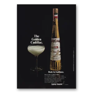 1974 Galliano Liqueur Print Ad | Golden Cadillac