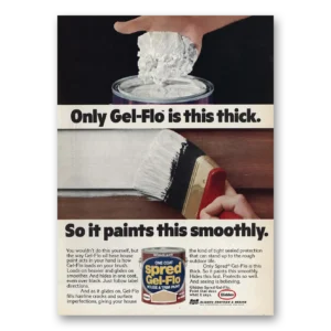 1974 Glidden Paint Print Ad | Gel Flo