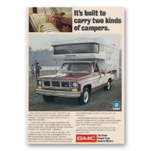 1974 GMC Trucks Print Ad | Two Kinds Campers