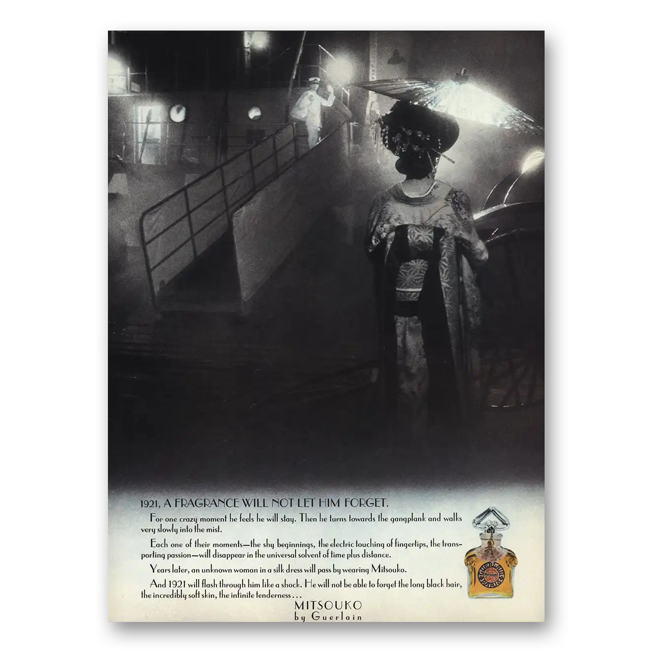1974 Mitsouko Perfume Print Ad | Fragrance