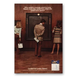 1974 Hanes Print Ad | Gentlemen Prefer Hanes