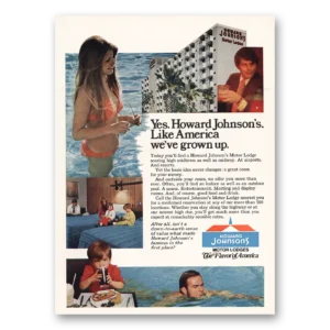 1974 Howard Johnson Print Ad | Grown Up
