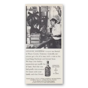 1974 Jack Daniels Print Ad | Holiday Shopping
