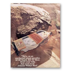 1974 Johnnie Walker Red Label Print Ad | Uncharted Island