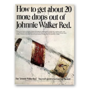 1974 Johnnie Walker Red Label Print Ad | 20 More Drops