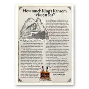 1974 Kings Ransom Whiskey Print Ad | Lost Sea