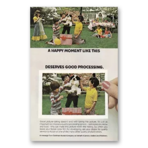 1974 Kodak Film Print Ad | Happy Moment
