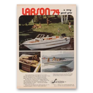 1973 Larson Boats Print Ad | Very Good Year
