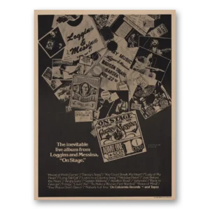 1974 Loggins and Messina Promo Print Ad | Live Album