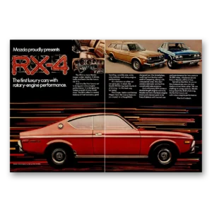 1974 Mazda RX4 Print Ad | Rotary Engine