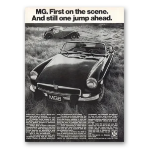 1974 MGB Convertible Print Ad | Jump Ahead