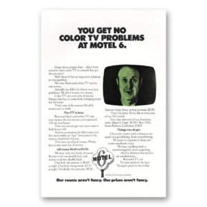 1974 Motel 6 Print Ad | Tv Problems