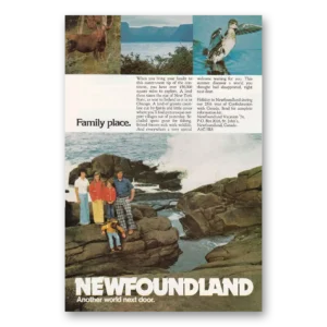 1974 Newfoundland Canada Print Ad | Family Place
