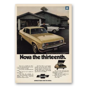 1974 Chevrolet Nova Print Ad | Thirteenth