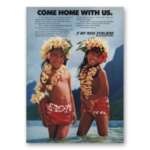 1974 Air New Zealand Print Ad | Come Home