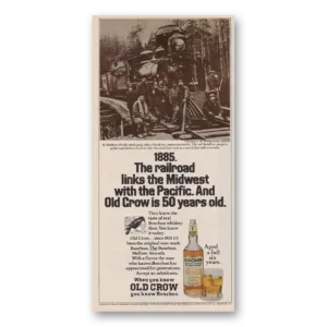 1974 Old Crow Whiskey Print Ad | Links Midwest