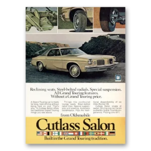 1974 Oldsmobile Cutlass Print Ad | Reclining Seats