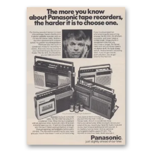 1974 Panasonic Tape Recorder Print Ad | More You Know