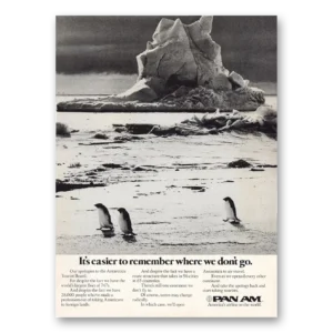1974 Pan Am Print Ad | Easier Remember