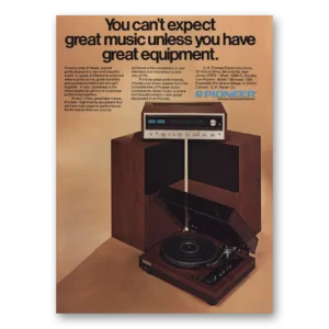 1974 Panasonic Stereo Print Ad | Great Music