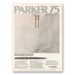 1974 Parker Pens Print Ad | Stands Out
