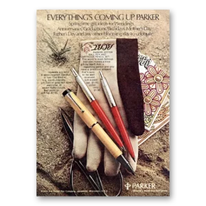 1974 Parker Pens Print Ad | Coming Up Parker