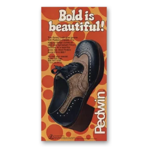 1974 Pedwin Shoes Print Ad | Bold Beautiful