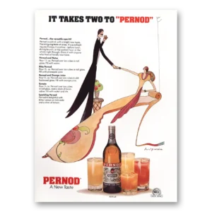 1975 Pernod Print Ad | Takes Two