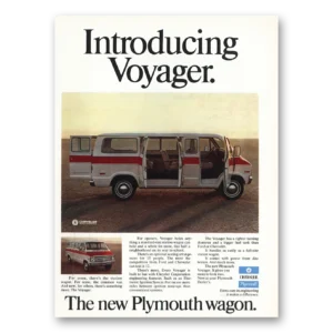 1974 Plymouth Voyager Print Ad | Introducing Voyager