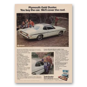 1974 Plymouth Duster Print Ad | Gold Duster
