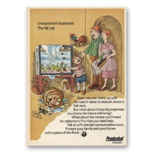 1974 Prudential Insurance Print Ad | The Fat Cat