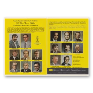 1974 Republic National Life Insurance Print Ad | Sold More