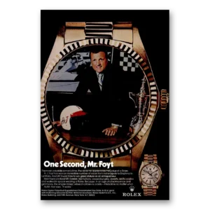 1974 Rolex Print Ad | Mr Foyt