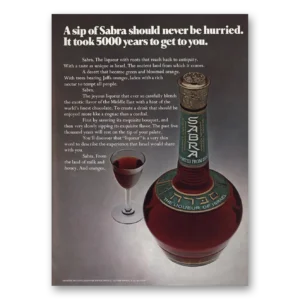 1974 Sabra Liqueur Print Ad | Sip Sabra