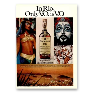 1974 Seagrams VO Whisky Print Ad | Only Vo