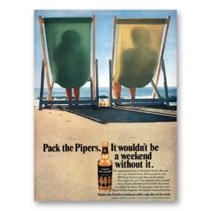 1974 100 Pipers Print Ad | Pack Pipers