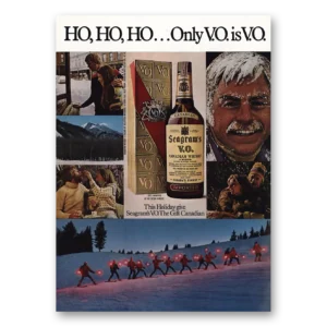 1974 Seagrams VO Whisky Print Ad | Ho Ho Ho